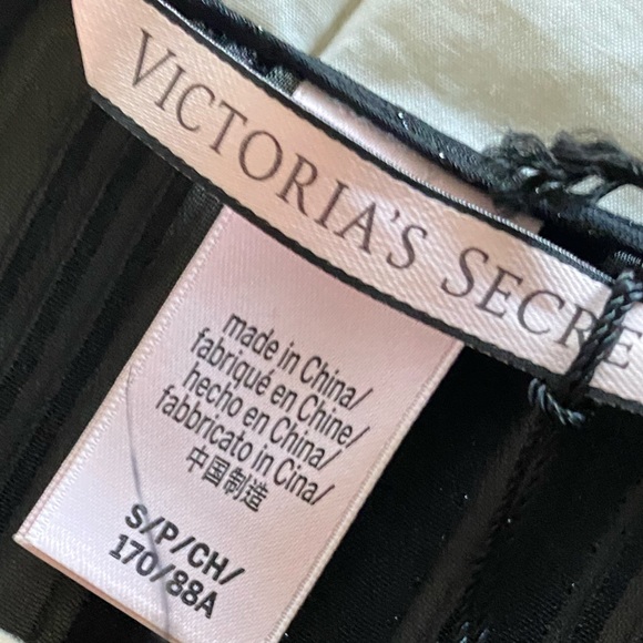 Victoria Secret Black Sparkle Sexy Sheer Jumpsuit - Picture 5 of 7